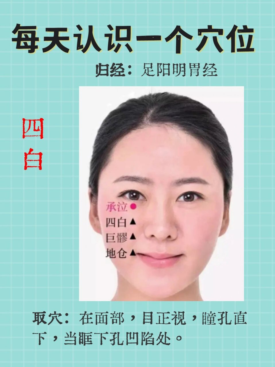 四白穴:护眼明目,缓解疲劳的"美容穴"