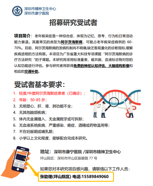 科研课题招募受试者- 健康160